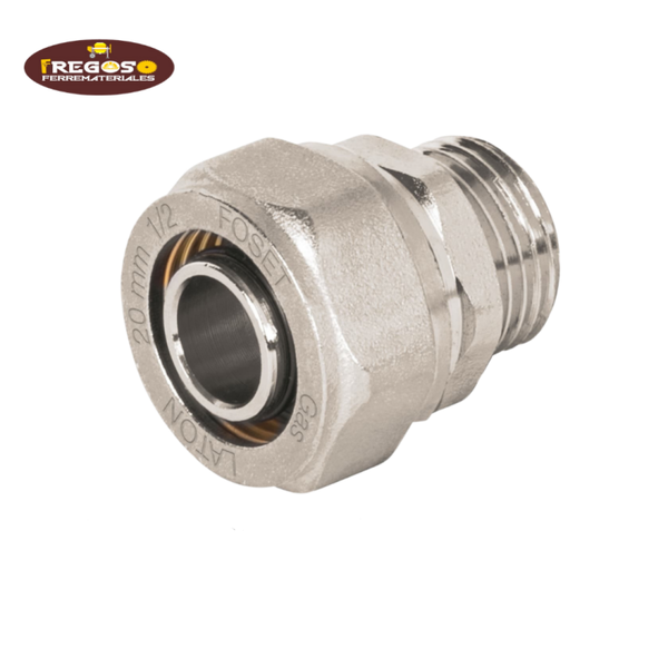 Conector macho para gas