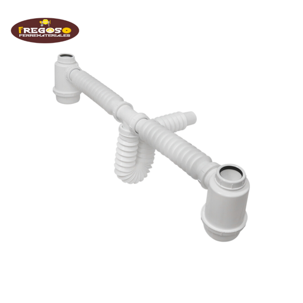 Desagüe flexible doble bote