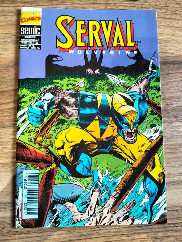 Serval ( Wolverine ) n°32 - Larry Hama et Adam Kubert - Collection version intégrale aux éditions SEMIC Janvier 1995