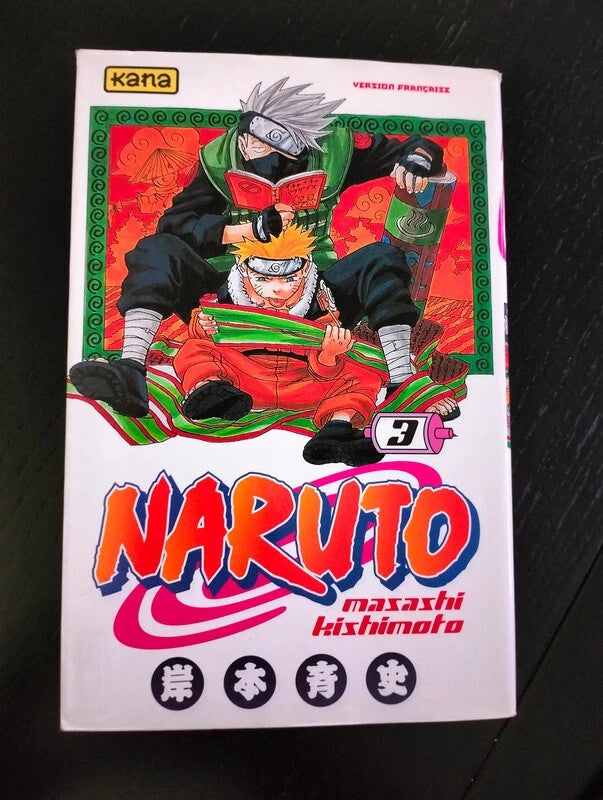 Naruto tome 3 : Se battre pour ses rêves - Par  Masashi Kishimoto - Edition Kana
