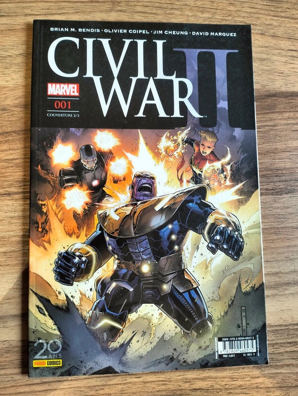 Civil War 2 tome 1 - Variant cover 2/3 - Editions Panini comics paru en janvier 2017