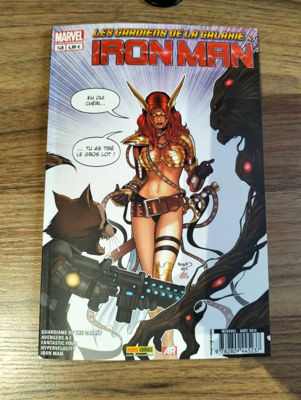 Iron Man n°14B Les gardiens de la galaxy - Variant cover - Paru en août 2014 aux éditions Panini Comics