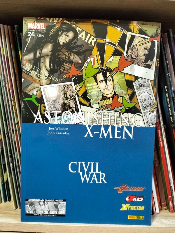 Astonishing X-Men n°24 : Questions de confiances, CIVIL WAR en collector édition paru en mai 2007 aux éditions Panini Comics