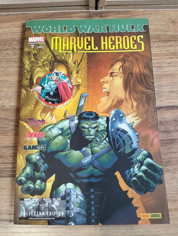 Marvel heroes n°7 (2eme série) : Zone verte, World War Hulk, collector édition paru en mai 2008 aux éditions Panini Comics