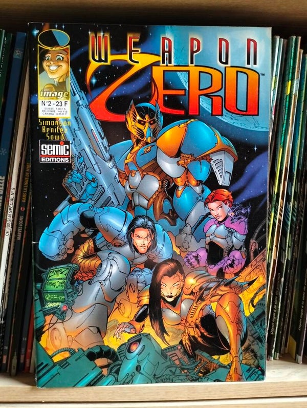 Weapon Zero n°2 paru en octobre 1997 aux éditions SEMIC.