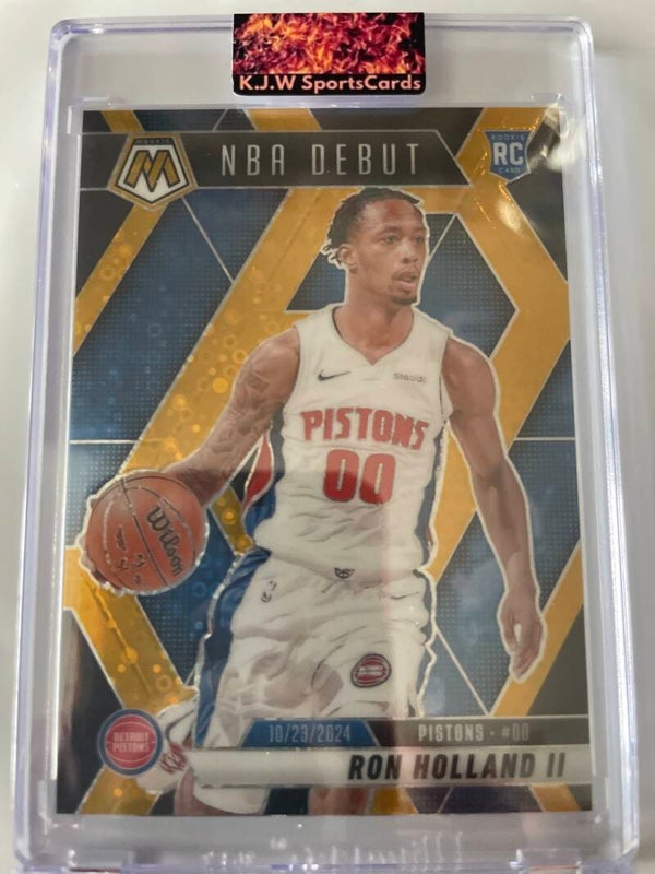 2024-25 Mosaic Fastbreak Ron Holland II NBA Debut BlackGold 1/3 RC