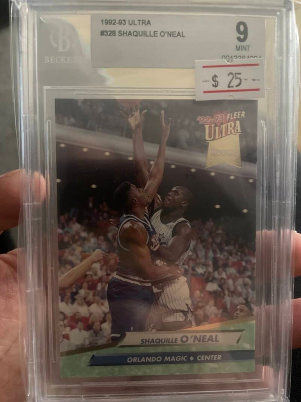 1992-93 Ultra #328 Shaquille O’Neal BGS 9