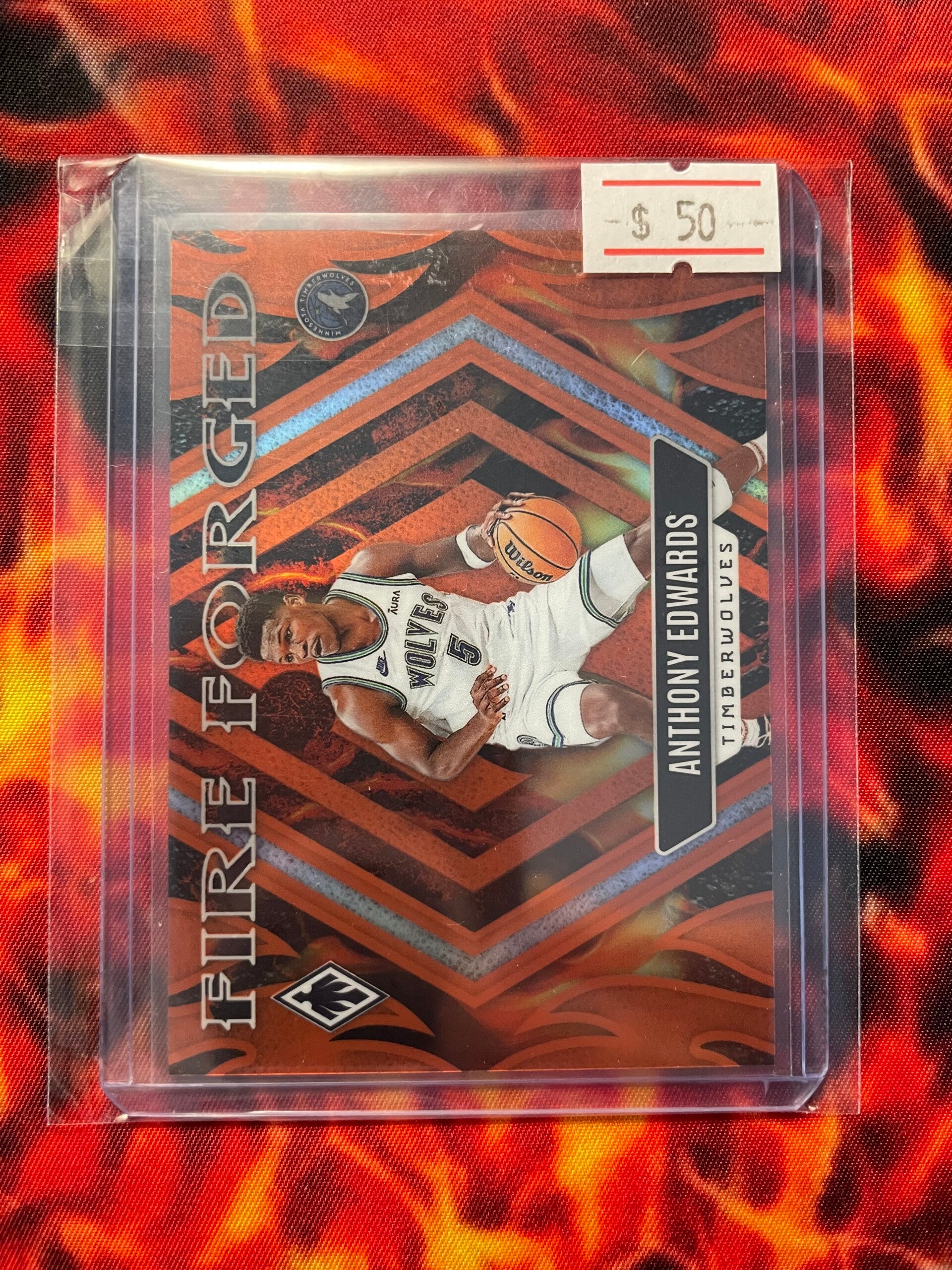 Phoenix 23-24 fire forged Anthony Edwards /49