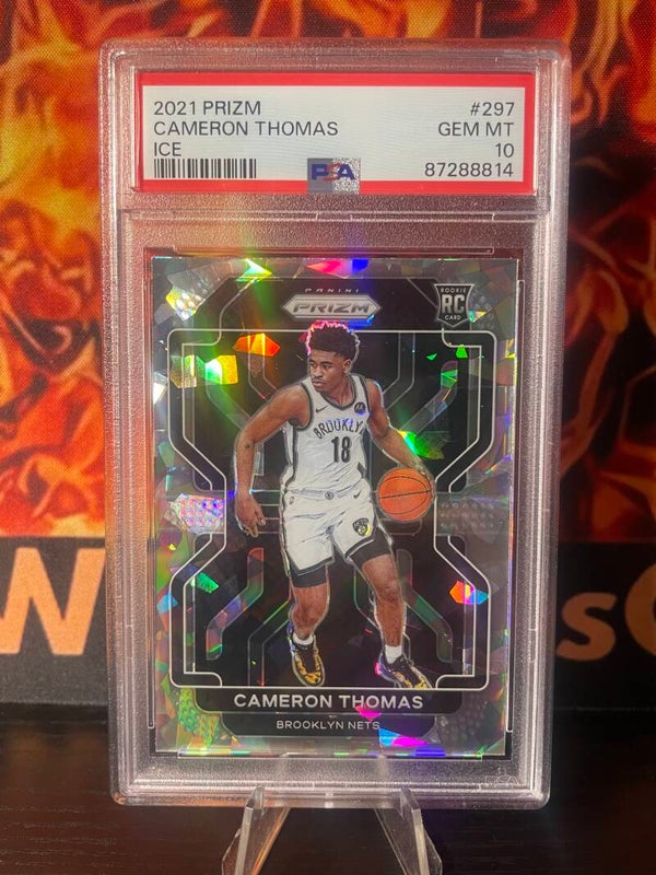 2021 Prizm Cameron Thomas Ice RC PSA 10