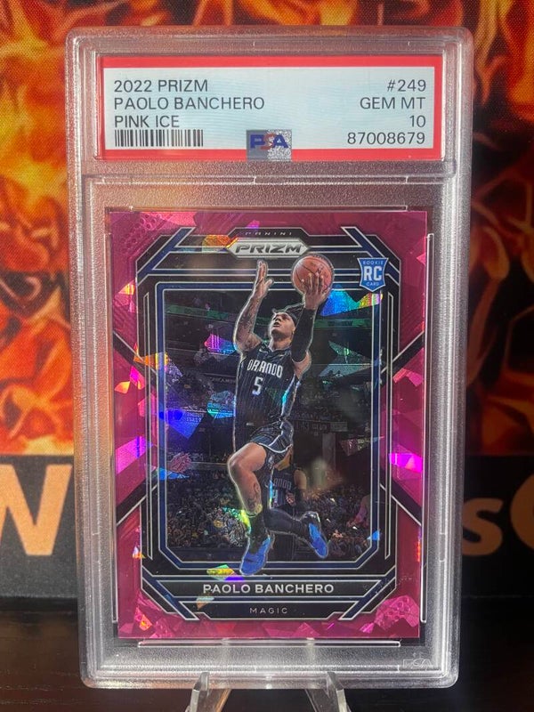 2022 Prizm Paolo Banchero Pink Ice RC PSA 10