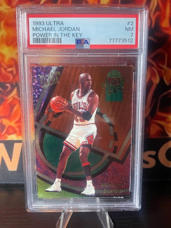 1993 Ultra Michael Jordan Power In the Key PSA 7