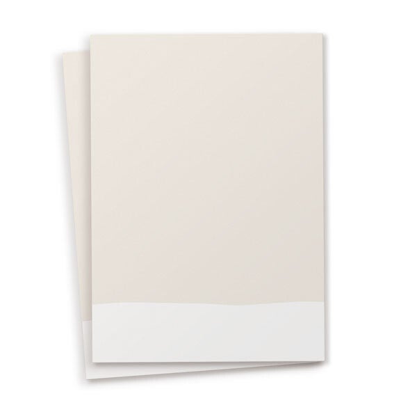 10 Blankokarten A6 VIEW | light sand