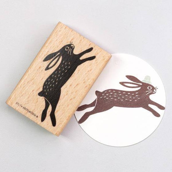 Stempel | Hase springend
