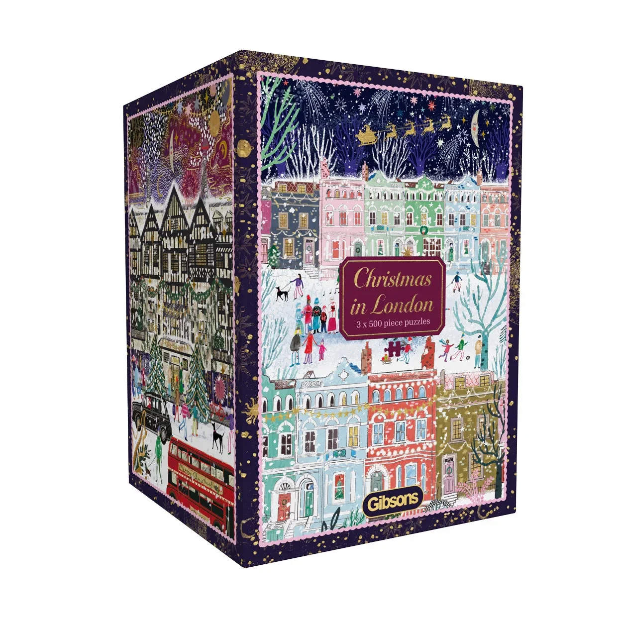 Puzzle | Christmas in London – 3 x 500 Teile