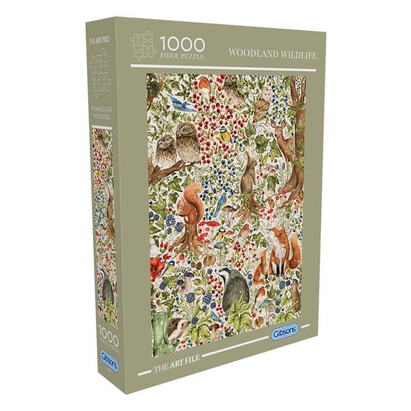 Puzzle | The Art File: Woodland Wildlife - 1000 Teile