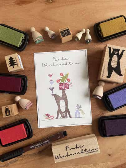 Weihnachtskarte - Frohe Weihnachten