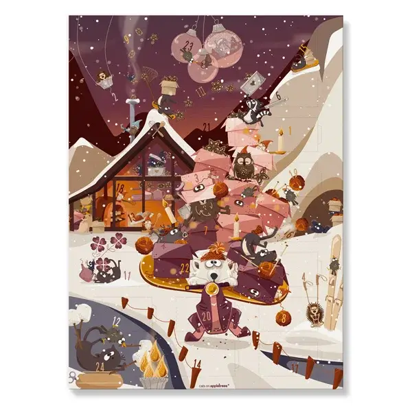 Ministempel-Adventskalender 9 | cats on appletrees