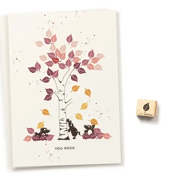 Stempel | Ministempel Blatt 6 Birke