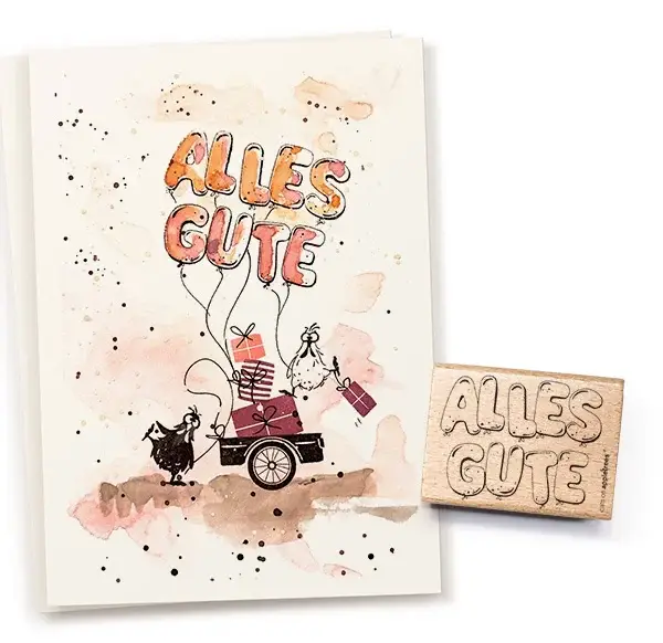 Stempel | Alles Gute Ballonschrift