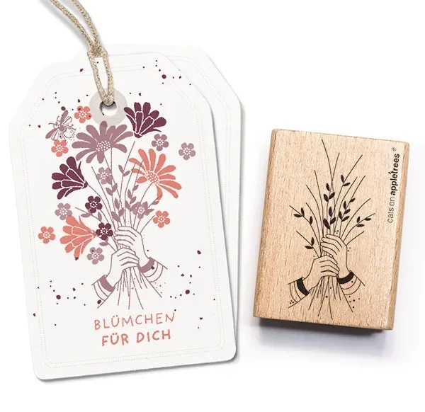 Stempel | Blumenstrauss mit Händen