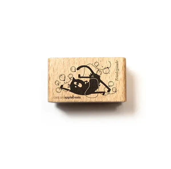 Stempel | Katze Friedende mit Kugelkette