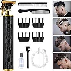 🔥 Bezprzewodowy trymer URAQT ✂️ Maszynka do włosów i brody z 4 nasadkami.