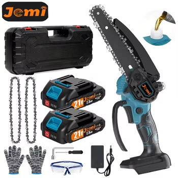 🔥 Mini piła łańcuchowa Jemi Tool 🌳 Akumulatorowy model do ogrodu i przycinania gałęzi.