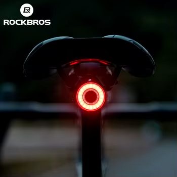 🔥 ROCKBROS smart lampka tylna rowerowa!