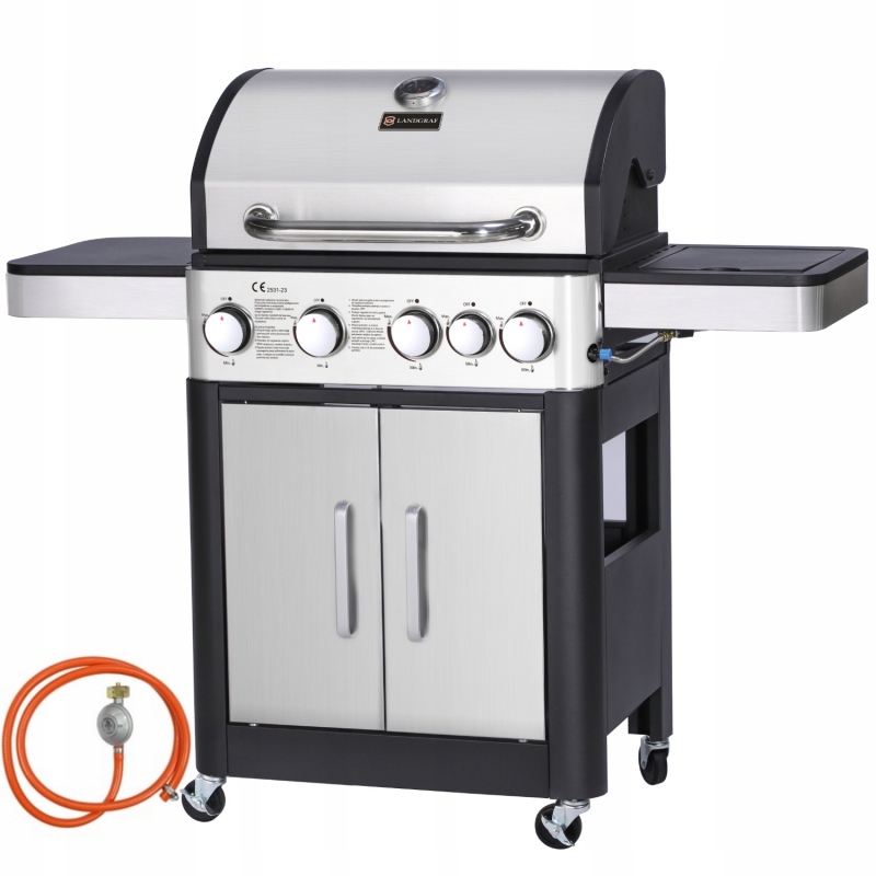 Grill gazowy ogrodowy, źeliwny