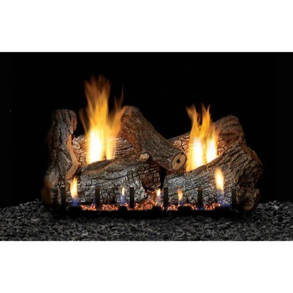 24" Empire Sassafras Vented Gas Log Set with Millivolt On/Off Remote