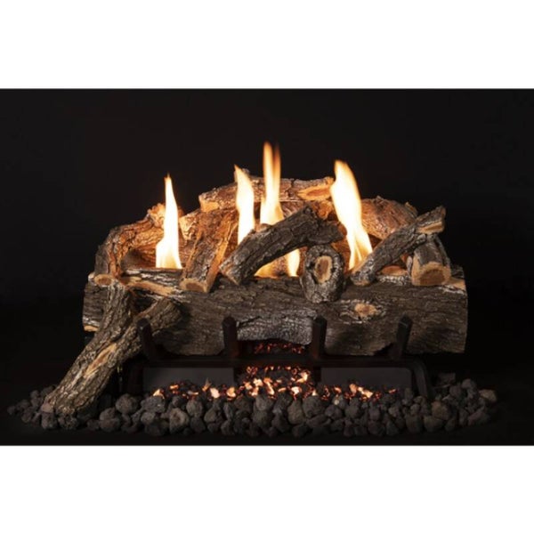 24" Grand Canyon Vent Free Weathered Oak Log Set With Variable Flame