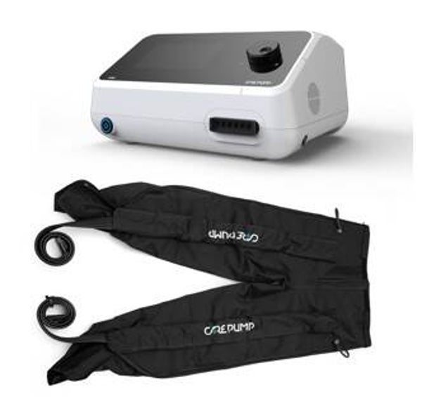 CarePump Lite6 lymfedrainage apparaat met skibroek manchet