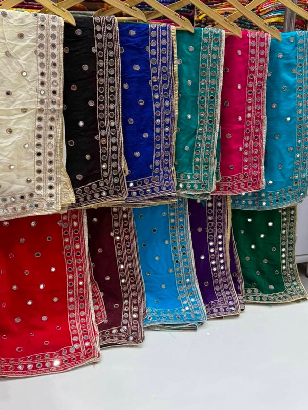 Stunning mirror duppata don't follow the trend, be the trend