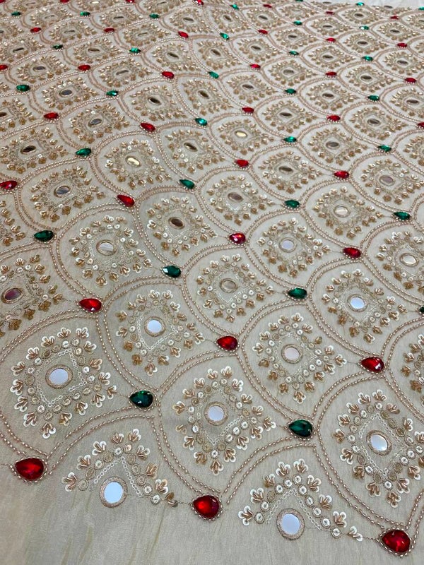 Beautiful fabric to create outfit of your choice, best for Lehnga, bridal, party wear, salwar suit, plazo, sharara .