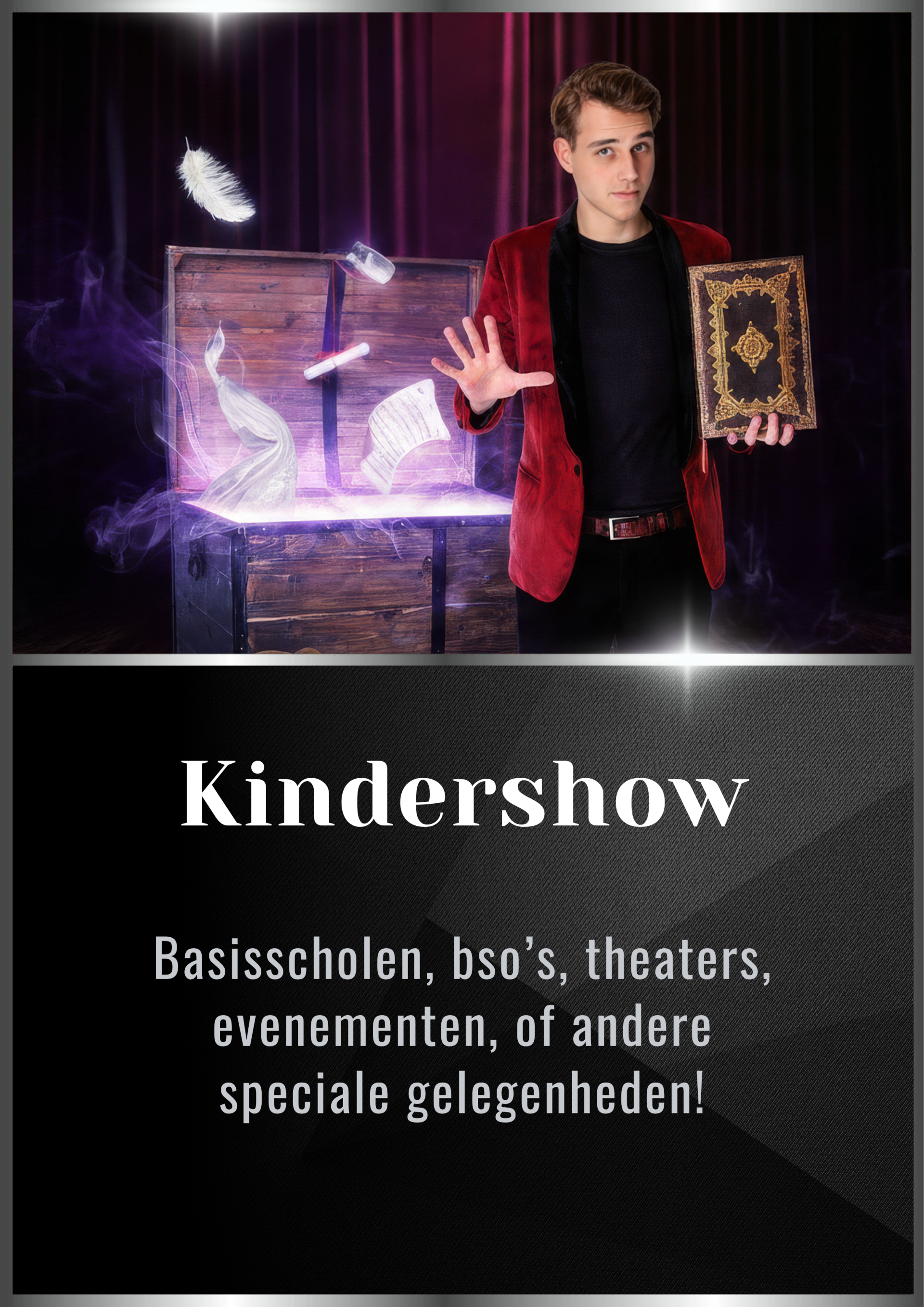 Kindershow boeken goochelaar