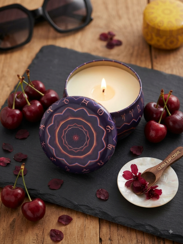 Bougie 70g cerise explosive