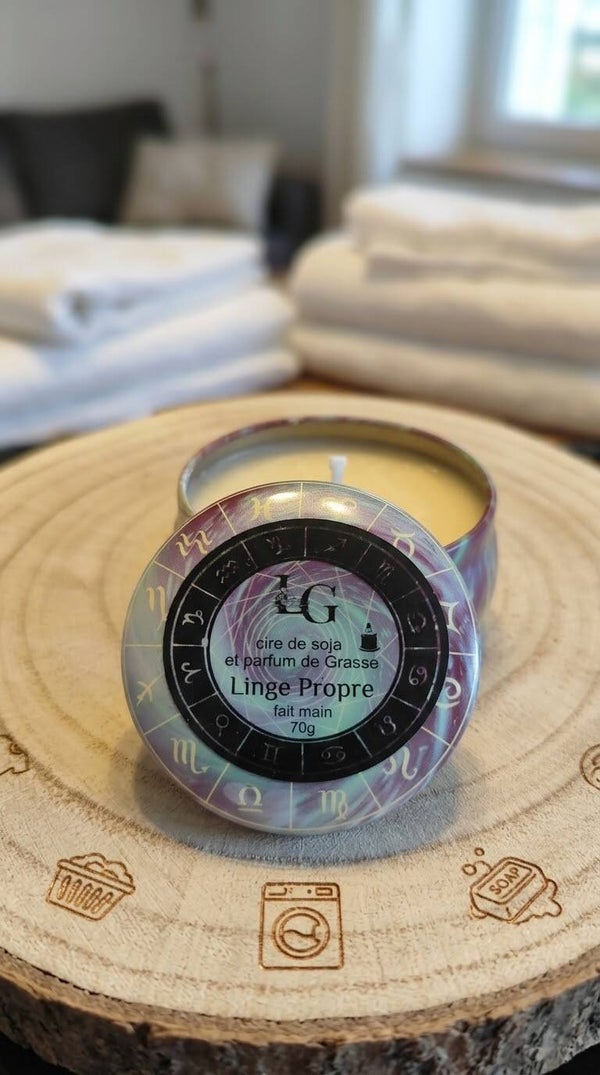 Bougie 70g linge propre