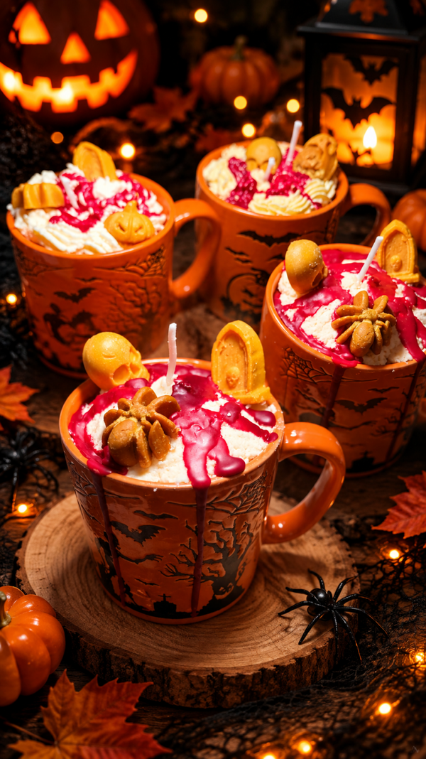 Bougies sanglantes d'halloween