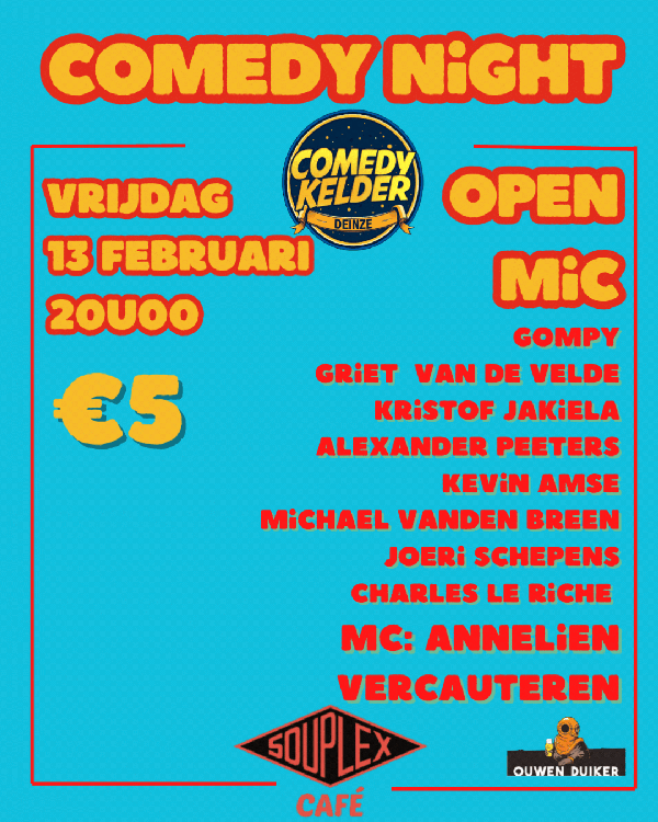 Open Mic - 13/02 Souplex