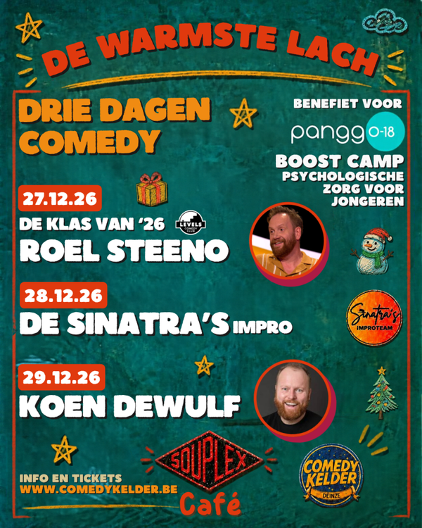 De Warmste Lach - 27, 28 & 29 december (3 dagen toegang)