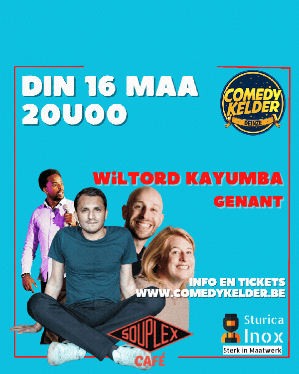 Comedy Night - 16/03/27 met Mohsin Abbas, Wiltord Kayumba en Genant