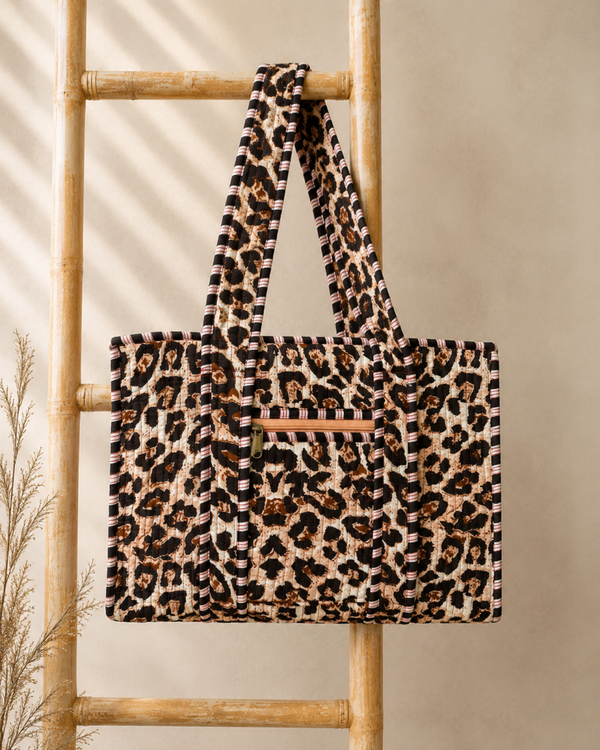 Shopper Medium – Leopard Sand
