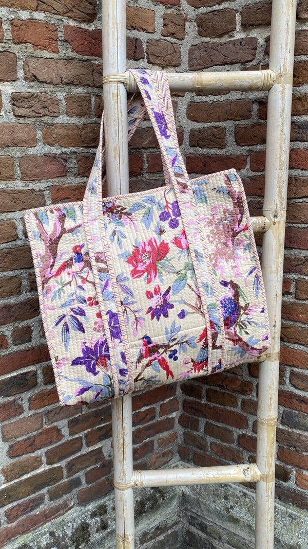 Shopper Tropical Ecru Ibiza Flair
