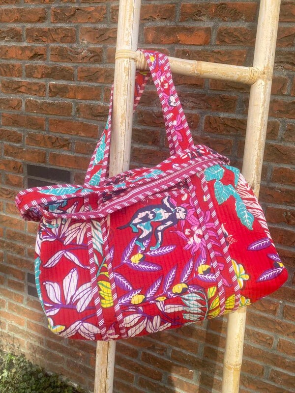 Weekendtas Funky Red