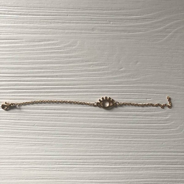 Gouden armbandje met oog