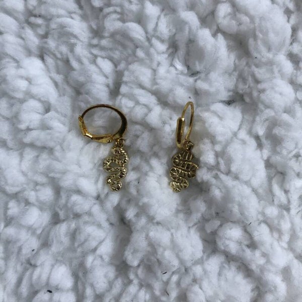 Gouden slangen oorbellen