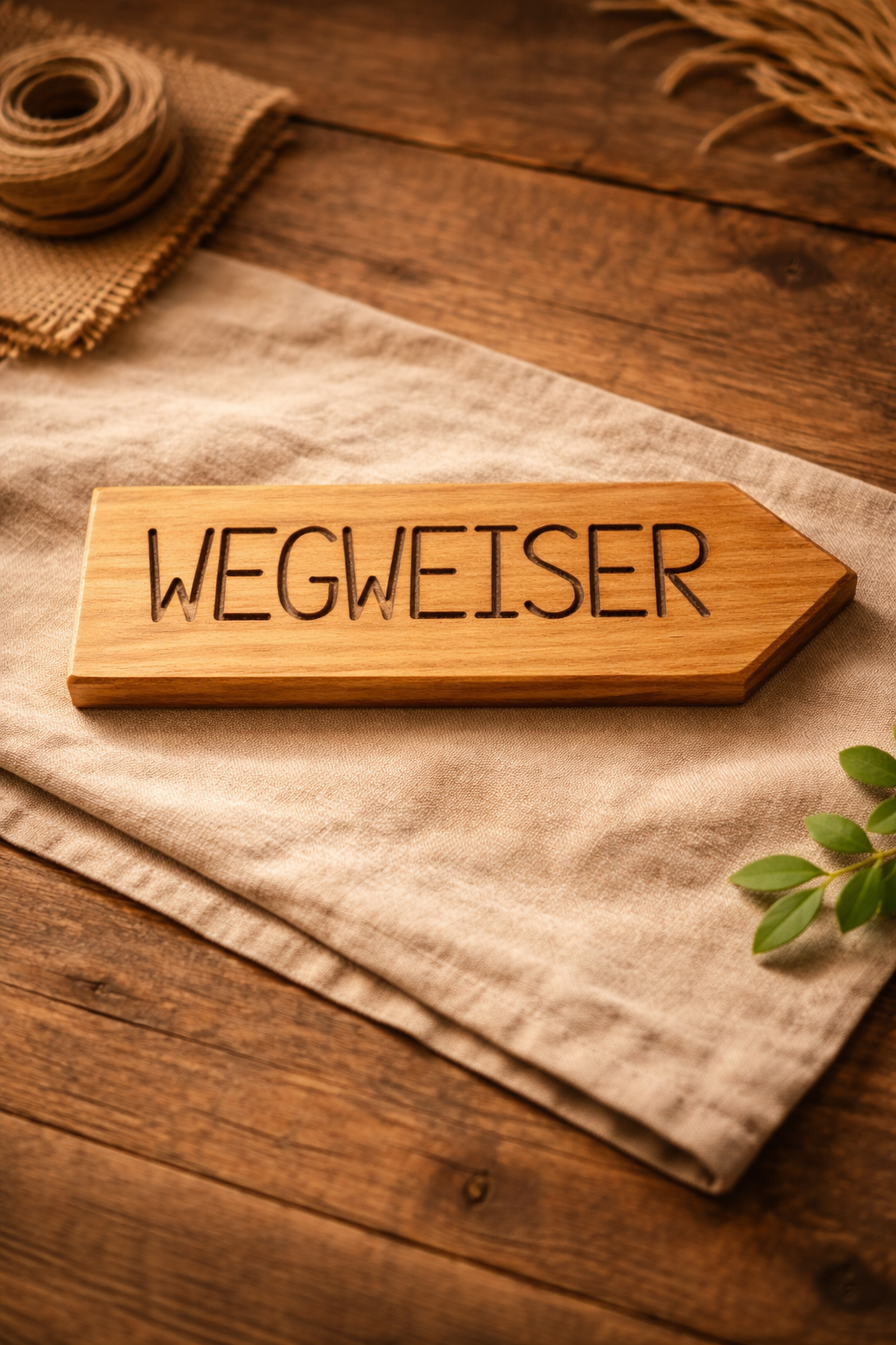 Personalisierter Wegweiser Eiche