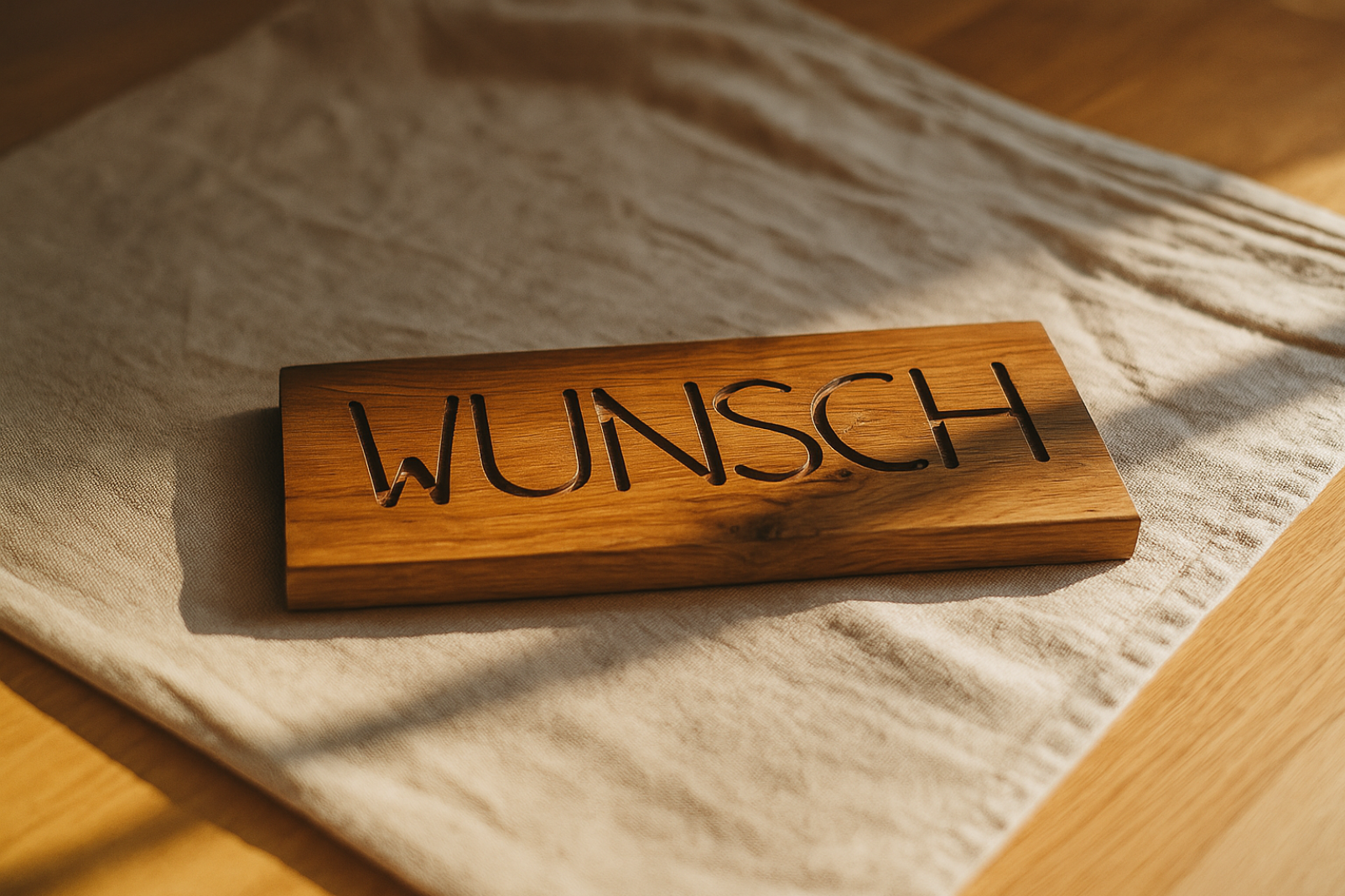 Personalisierbares Holzschild Eiche