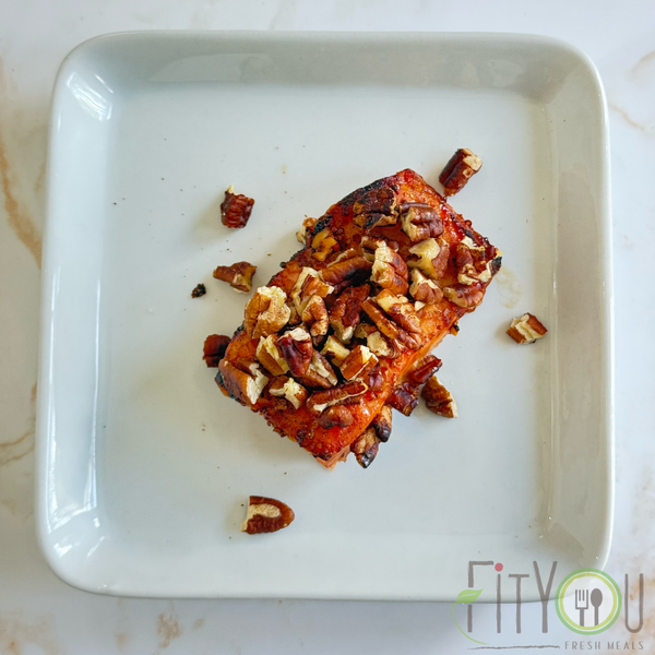 Maple Pecan Crusted Salmon