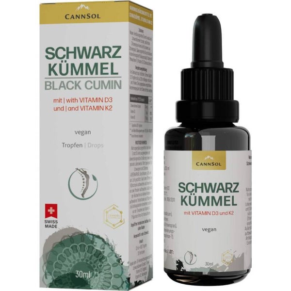 CANNSOL Black Cumin w/ Vit.D3+K2 Drops for ingestion 30 ml
